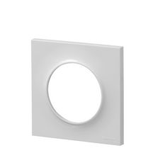 Odace plaque styl blanc 1 poste Réf S520702