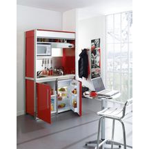 Cuisine complète  COMBIBLOC  DECO, coloris Carmin