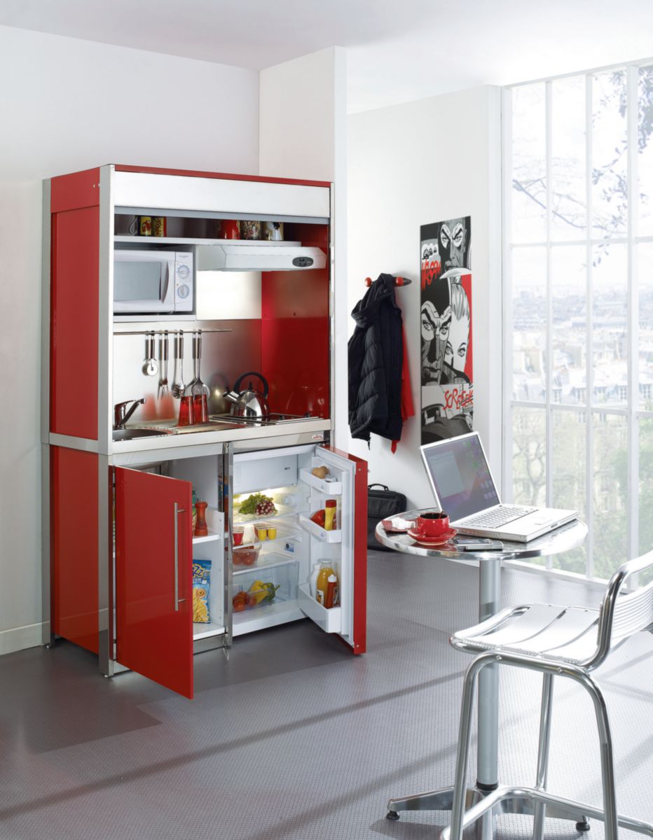 Cuisine complète  COMBIBLOC  DECO, coloris Carmin