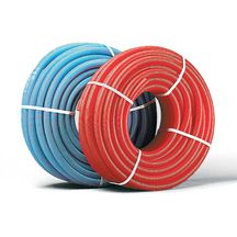 Gaine annelée ICT bleue avec tire-fil pour tube 20 50m Réf 12606111050