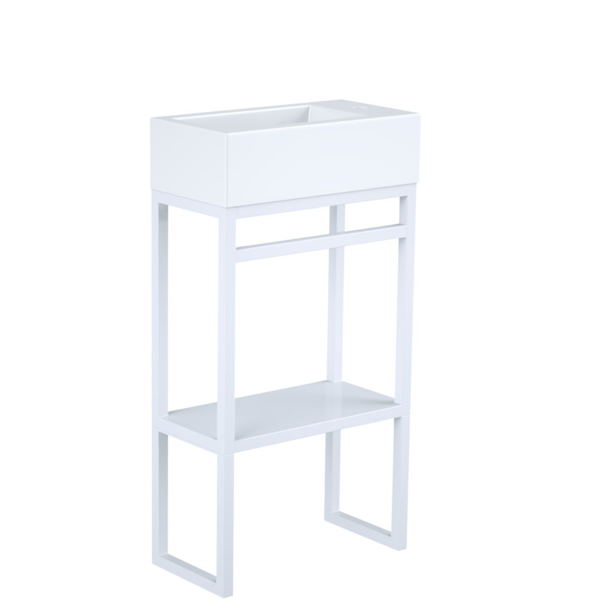 Console lave main Alterna Mezzo 49,5 x 50 x 25 cm blanc