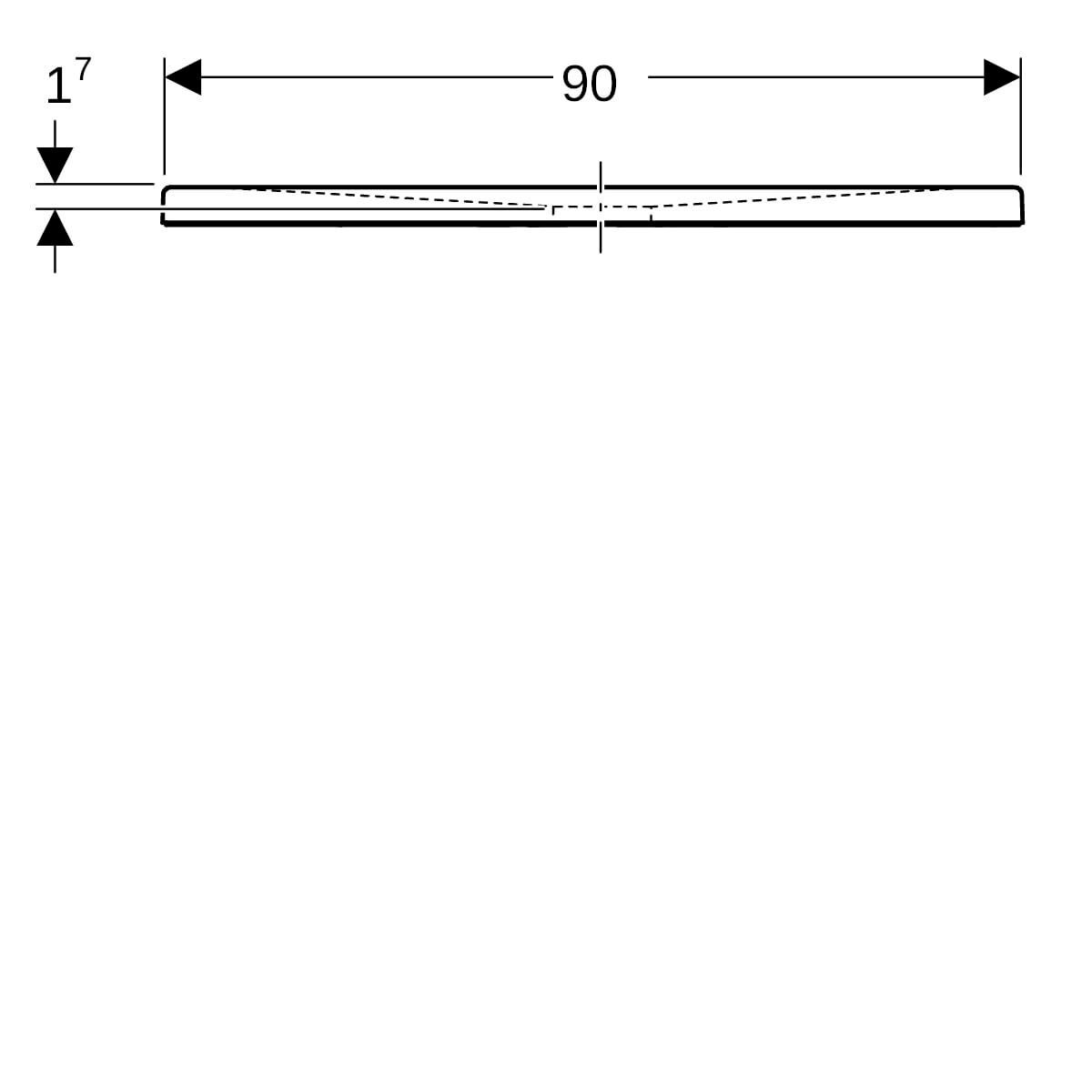 Receveur de douche Renova Plan en céramique carré 90 x 90 cm blanc  réf. 550.314.00.1