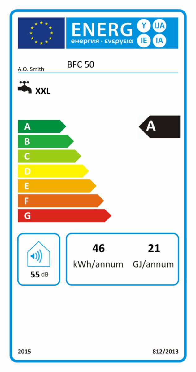 Chauffe-eau gaz tertiaire condensation 50 kW 368 L gaz naturel Réf. BFC50F