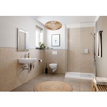 Lavabo Bastia pour équerres de montage largeur 60cm profondeur 45,5cm blanc Réf. 501.606.00.1