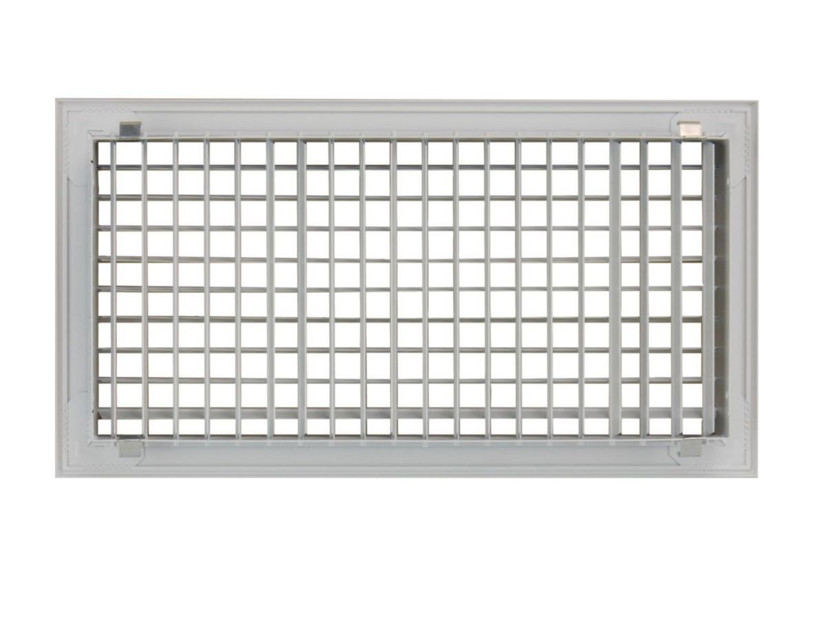 Gdd 400X100 - grille alu double deflexion 400X100