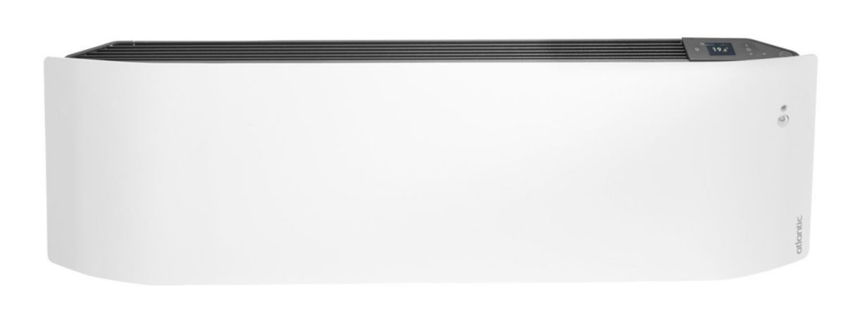 Radiateur électrique Divali pilotage intelligent connecté plinthe 1000W blanc carat Réf. 507621