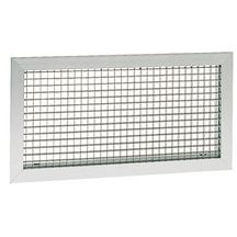 GRK-FP-R D200/L - grille aluminium à quadrillage 600x600+plenum d200 lat - Avec filtre et sans registre - Système PUSH KLIN