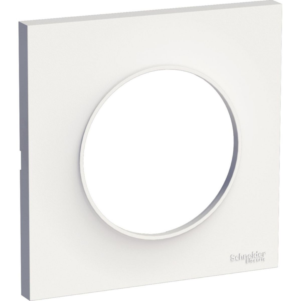 Odace plaque styl blanc 1 poste Réf S520702