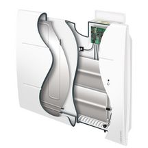 Radiateur électrique Oniris connecté pilotage intelligent  horizontal 1500W blanc Réf. 503915