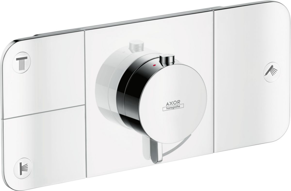 AXOR One Module thermostatique encastré avec 3 fonctions, Aspect acier inoxydable