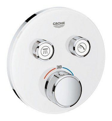 Thermostatique pour installation encastrée 2 sorties Grohtherm SmartControl Blanc 29151LS0