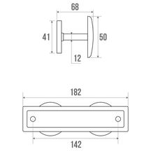 Porte-peignoir 2 têtes acier chromé réf. 823902