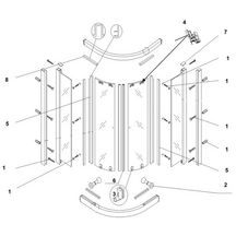 Cache profilé Alterna pour paroi accès d'angle