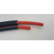 Tube PER prégainé D12 double bleu ou rouge 70m (gaine annelée ICT PP) Réf 11396401070