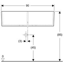 Timbre d'office Publica avec deux cuves - 90 x 56 x 25 cm Réf. 350490000