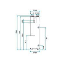 Chauffe-eau thermodynamique T.Flow Hygro+ 200 L Fan connecté maison individuelle - Réf 11023384