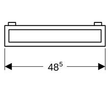 Porte-serviettes latéral chromé pour plans de 60 cm et 90 cm PRECIOSA II chrome réf. 500750000