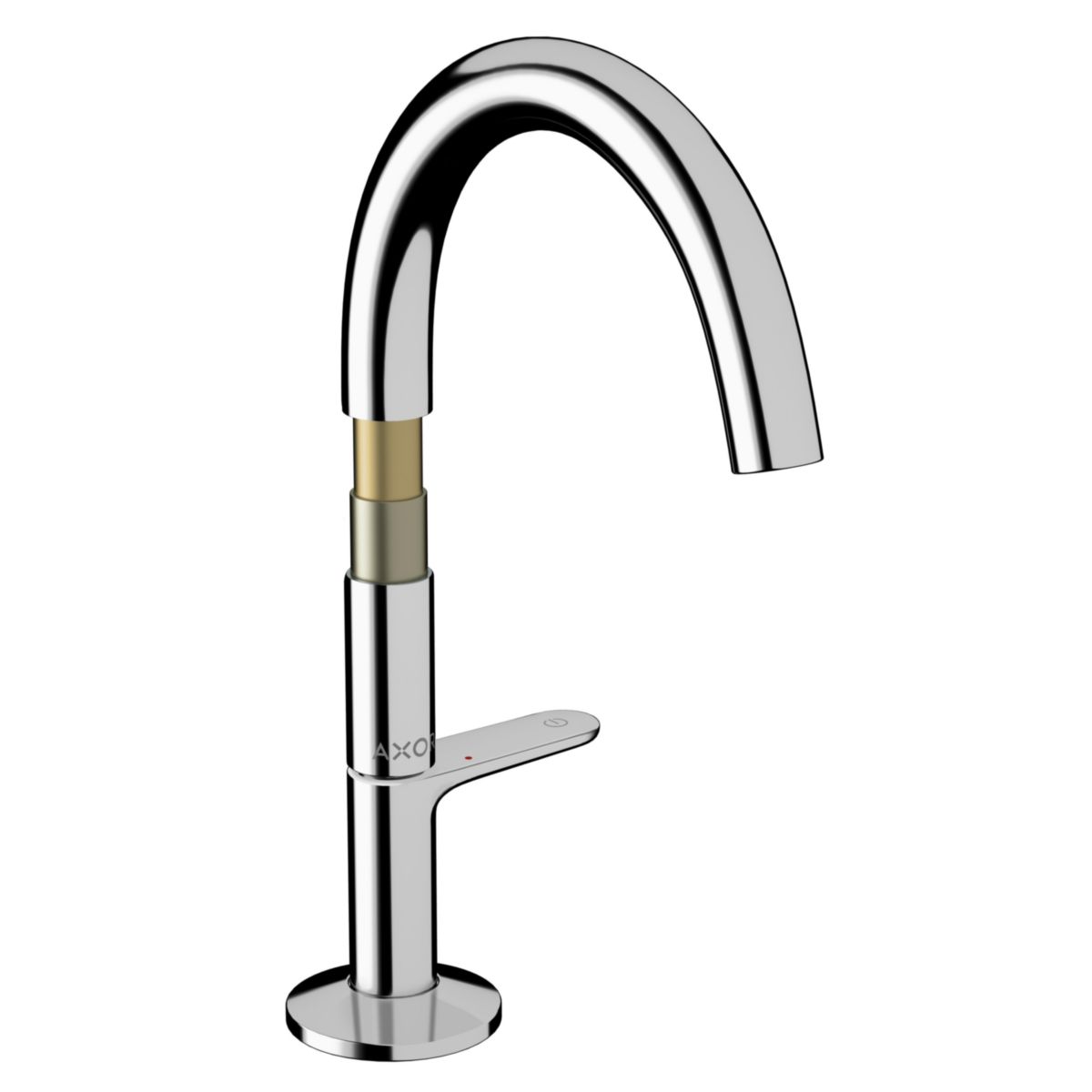 Mitigeur lavabo AXOR ONE Select 170 , bonde Push-Open Aspect acier Réf. 48020800