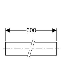 Tube électrozingué à l'extérieur grosse botte D12-9,6 mm acier carbone Longueur 6m Réf. 29101