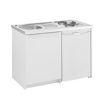 Meuble bas CLASSIK 120 cm 1 porte avec niche pour réfrigérateur 48 et 55 cm