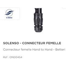 Connecteur Solenso femelle Hand to Hand  Exceedconn Réf.AR0473