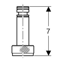 Pièce de raccordement Geberit pour rinçage forcé hygiénique: L=7cm