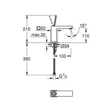 Mitigeur monocommande Lavabo Taille M Eurocube Joy Chromé 23658000