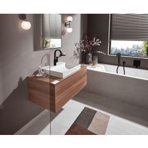 Set de finition pour mitigeur bain/douche encastré VIVENIS Noir mat Réf. 75415670