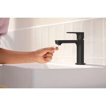 Mitigeur de lavabo 110  Rebris S CoolStart sans tirette ni vidage Noir mat Réf. 72520670