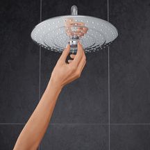 Ensemble douche de tête et bras plafonnier 380 mm, 3 jets Euphoria 260 Chromé 26459000