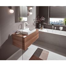 Set de finition pour mitigeur bain/douche encastré VIVENIS Blanc mat Réf. 75415700