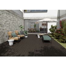 Grès cérame émaillé Cinca Timber Deck Chocolat 20 x 120 cm 9439