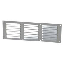 Grille d'aération à visser persienne alu gris 1LM1030G