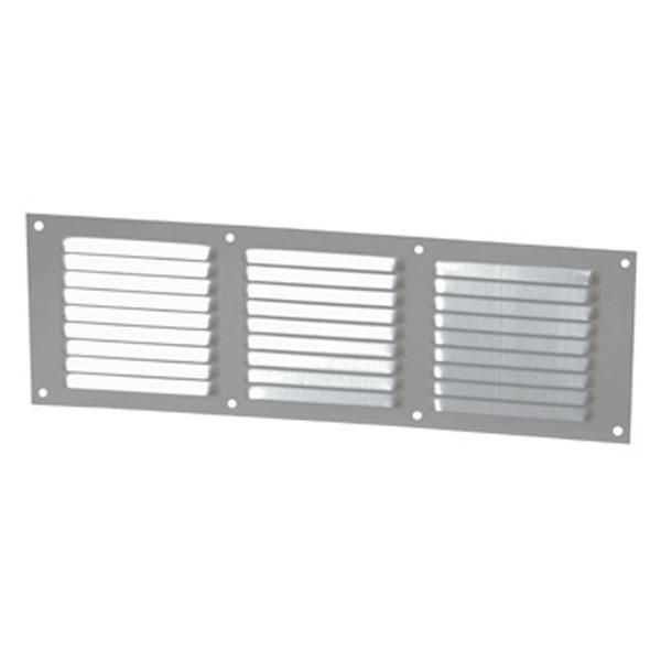 Grille d'aération à visser persienne alu gris 1LM1030G