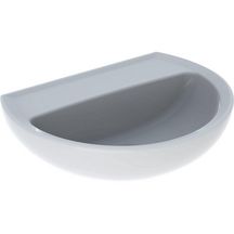 Lavabo Bastia largeur 55cm profondeur 42cm sans trou de robinetterie sans trop-plein blanc Réf. 501.605.00.4