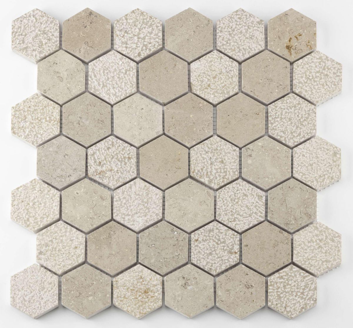 Pierre naturelle Barwolf Favo sand mosaïque (4,8x4,8) 30,1x29,8cm CM-15032