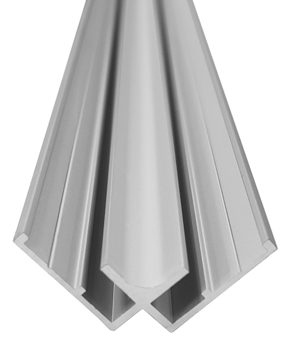 Profilé angle intérieur Alterna 90° H 2550 MM argent mat