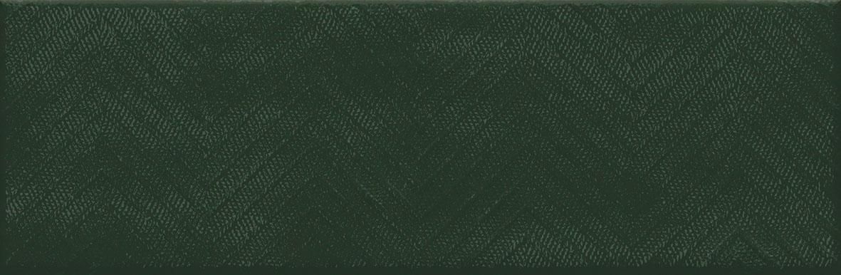 Faïence Cinca Soho vert anglais brillant décor 10 x 30 cm 10206/100