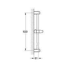 Barre de douche 600 mm Tempesta Chromé 27523000