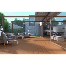 Grès cérame émaillé Cinca Timber Deck Cannelle antidérapant 20 x 120 cm 9438