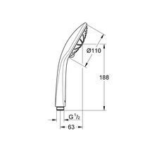 Douchette 3 jets Euphoria Chromé REF.27239001