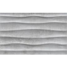 Faïence Arte Deco Infinity blanc mat décor 25x40cm