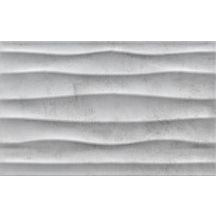 Faïence Arte Deco Infinity blanc mat décor 25x40cm