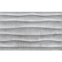 Faïence Arte Deco Infinity blanc mat décor 25x40cm