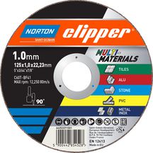 Disque à tronçonner C60T-125x1.0x22.2-T41 NOR-Clipper Multi Purp