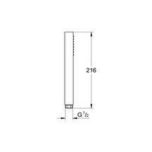 Douchette 1 jet Euphoria Cube Stick Chromé 27698000