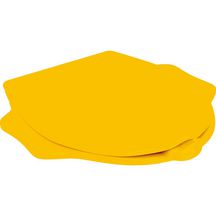 Abattant Wc Bambini pour enfants - avec poignées - design tortue - avec fermeture ralentie - jaune signalisation Réf. 573367000