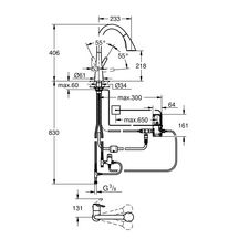 Mitigeur Evier électronique Zedra Touch Chromé Réf. 30219002