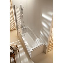 Baignoire bain-douche STRUKTURA 170x70cm blanc réf E6D02000