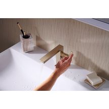 Mitigeur lavabo 110 Tecturis E  Fine CoolStart sans tirette ni vidage Bronze brossé Réf. 73021140